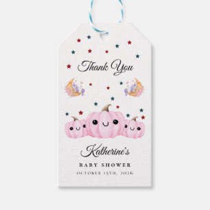 Étiquettes-cadeau Joli Citrouille En Route Baby Shower Halloween