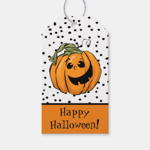 Étiquettes-cadeau Joli Citrouille Joyeux Halloween