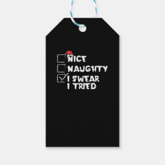 Étiquettes-cadeau Joli Coquin J'ai Essayé De Mon Mieux Humour De Vac