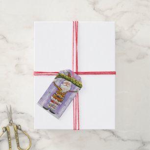 Étiquettes-cadeau Joli dessin animé de Noël, je crois au Père Noël