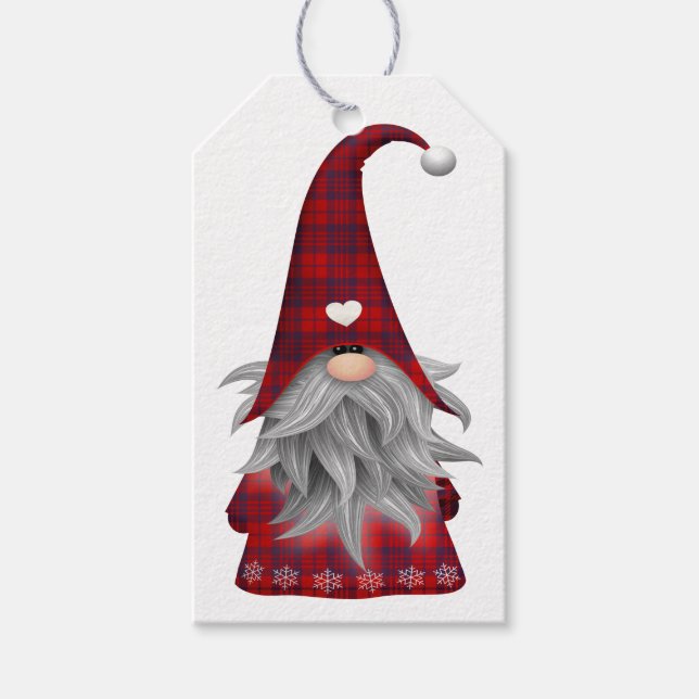 Étiquettes-cadeau Joli elf de Noël Gnome (Devant)