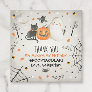 Étiquettes Cadeau Joli Halloween Ghost Spooktacular Anniversaire Déc