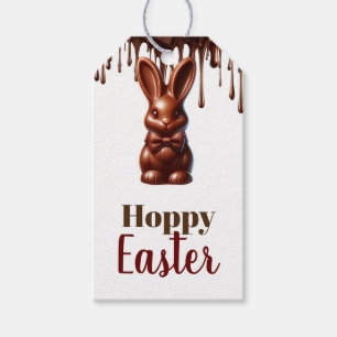 Étiquettes-cadeau Joli Lapin de Pâques Cravate en Chocolat 1er Anniv