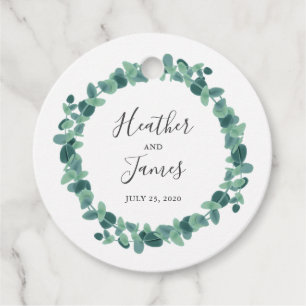 Étiquettes Cadeau Joli Mariage Eucalyptus