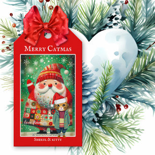 Étiquettes-cadeau Joli Noël de Noël de Joyeux Noël coloré