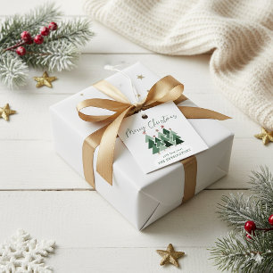 Étiquettes Cadeau Joli Noël Rustique moderne