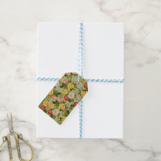 Étiquettes-cadeau Joli pays Vintage Floral Girly Rose Motif