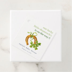 Étiquettes Cadeau Joli Shamrock  St Patrick's Day Baby shower
