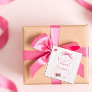 Étiquettes Cadeau Joli Un Nœud Floral Faites Pousser Votre Propre Ja