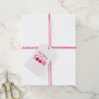 Étiquettes-cadeau Jolie Cerise Remettez-Vous Vite