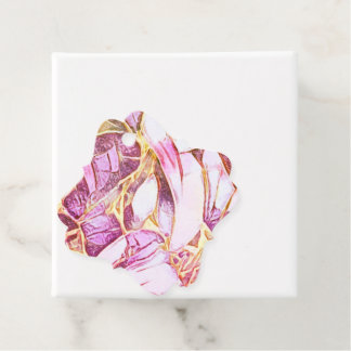 Étiquettes Cadeau Jolie Couleurs Rose Et Faux Or Faux