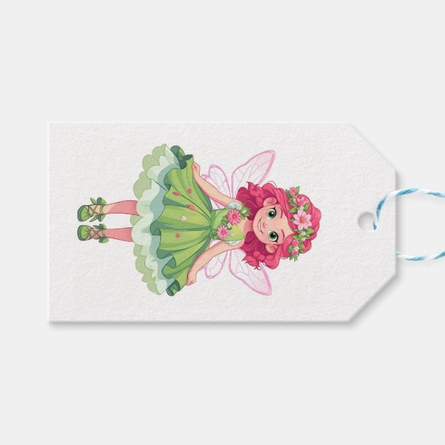 Étiquettes-cadeau Jolie Fairy Fairy Girl's Birthday Party (Devant (Horizontal))
