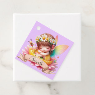 Étiquettes Cadeau Jolie Fée Endormie Rêves Suaves Floraux Fantaisist