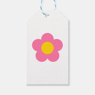 Étiquettes-cadeau Jolie fleur rose