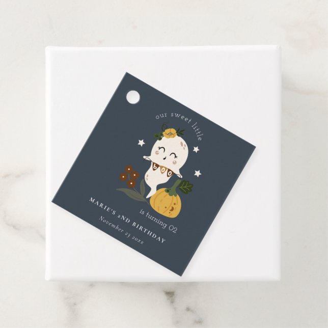 Étiquettes Cadeau Jolie Halloween Ghost Little Boo N'Importe Quel Âg (En situation)