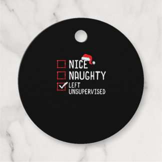 Étiquettes Cadeau Jolie liste de Noël méchante abandonnée