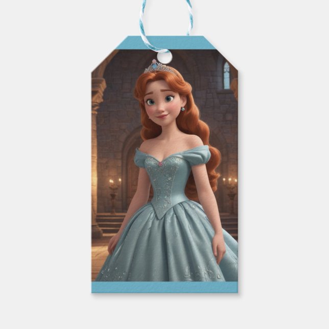 Étiquettes-cadeau Jolie princesse (Devant)