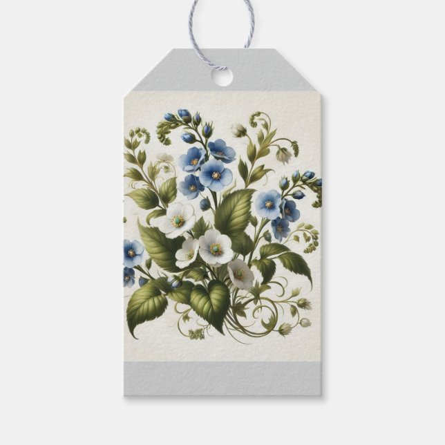 Étiquettes-cadeau Jolis forget-me-knots (Devant)