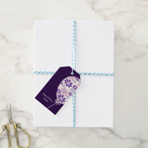 Étiquettes-cadeau Jouer Indigo Pink Balloon Joyeux anniversaire