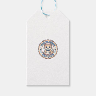 Étiquettes-cadeau Jouet Peluche Chat Mignon Chat T-Shirt Design - Jo