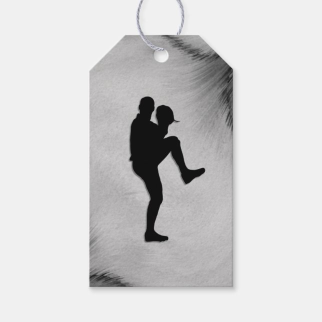 Étiquettes-cadeau Joueur de base-ball Pitcher Windup (Devant)