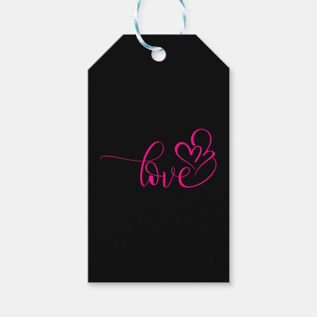 Étiquettes-cadeau Jour de l'amour Valentines (Devant)