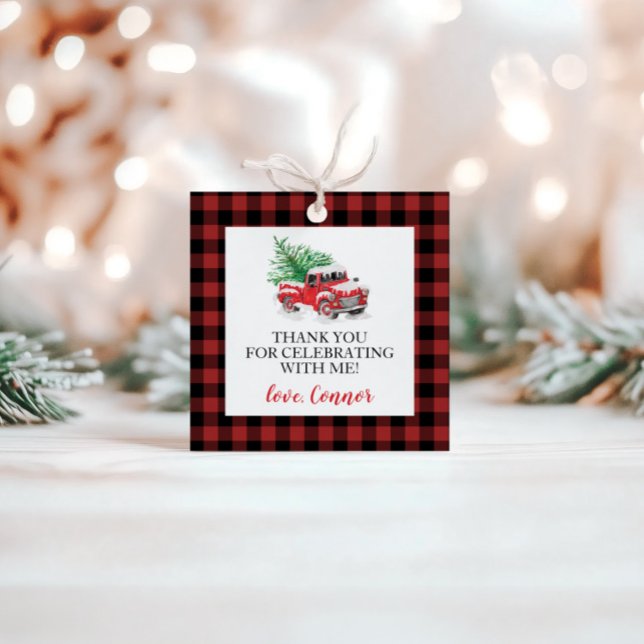 Étiquettes Cadeau Jour de l'anniversaire de la mise en service du bi (Créateur téléchargé)