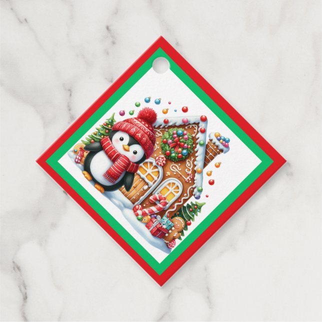 Étiquettes Cadeau Jour de messages personnalisés (Devant)