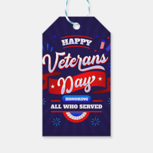 Étiquettes-cadeau Jour des anciens combattants