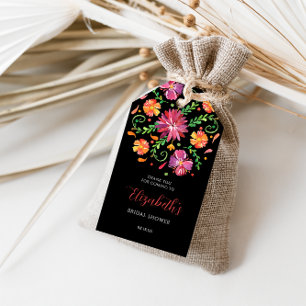 Étiquettes-cadeau Jour des Morts Floral Enterrement de Vie de Jeune