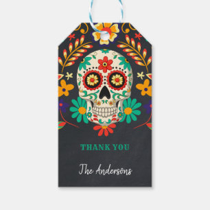 Étiquettes-cadeau Jour des morts Merci du parti Halloween