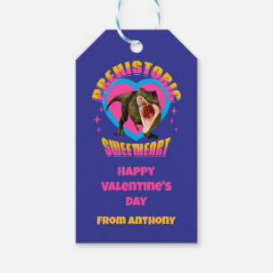 Étiquettes-cadeau Jour des Valentines Dinosaures Funny Personnalisé