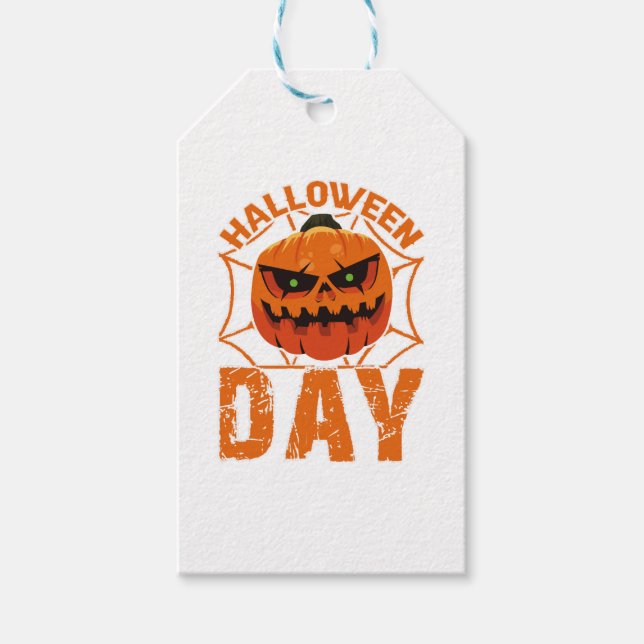 Étiquettes-cadeau Jour d'Halloween (Devant)