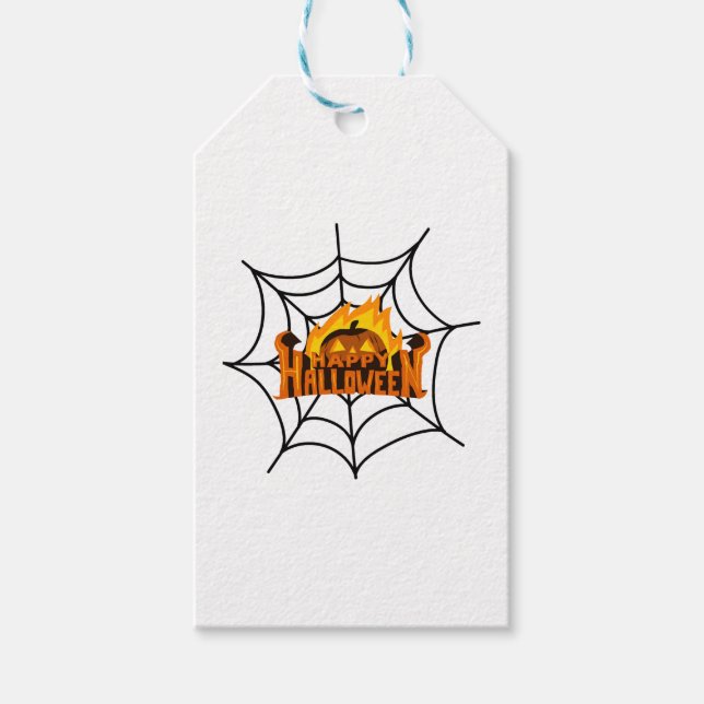 Étiquettes-cadeau jour d'halloween (Devant)