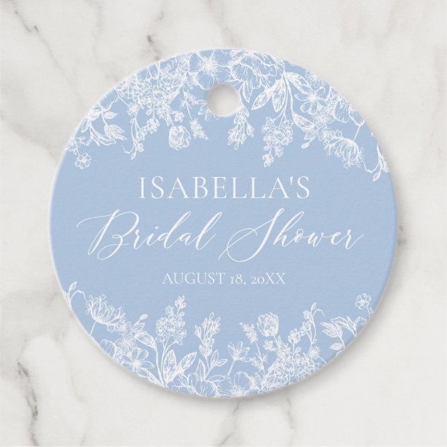 Étiquettes Cadeau Journée de mariage élégante et moderne quelque cho (Devant)