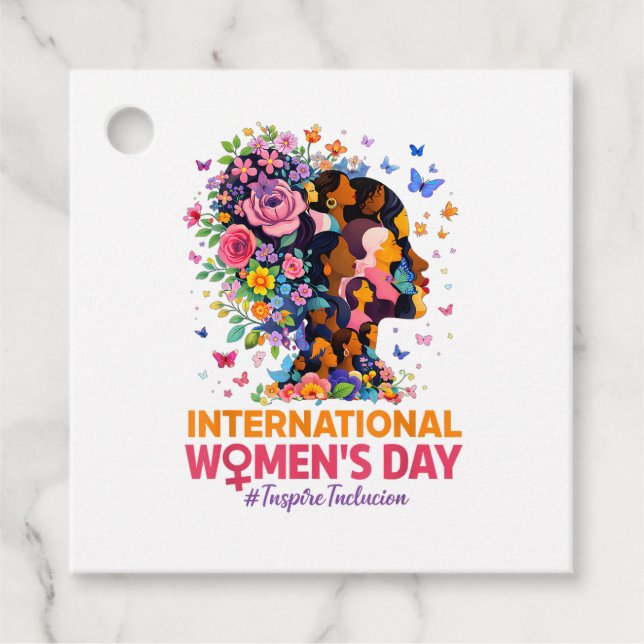 Étiquettes Cadeau Journée internationale des femmes (Devant)