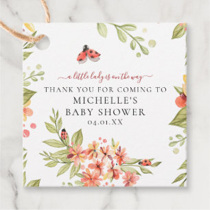 Étiquettes Cadeau Jovely Little Ladybug Baby shower Anniversaire