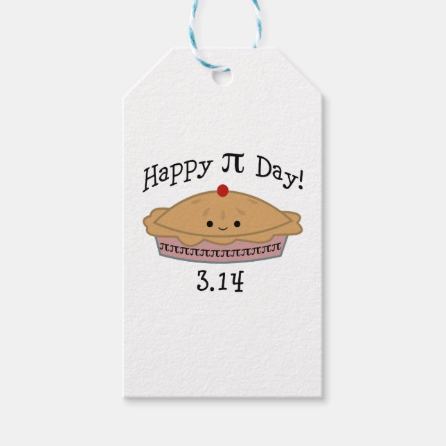 Étiquettes-cadeau Joyeuse Journée Pi (Devant)