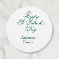 Joyeuse Saint-Patrick famille nom vert minimal