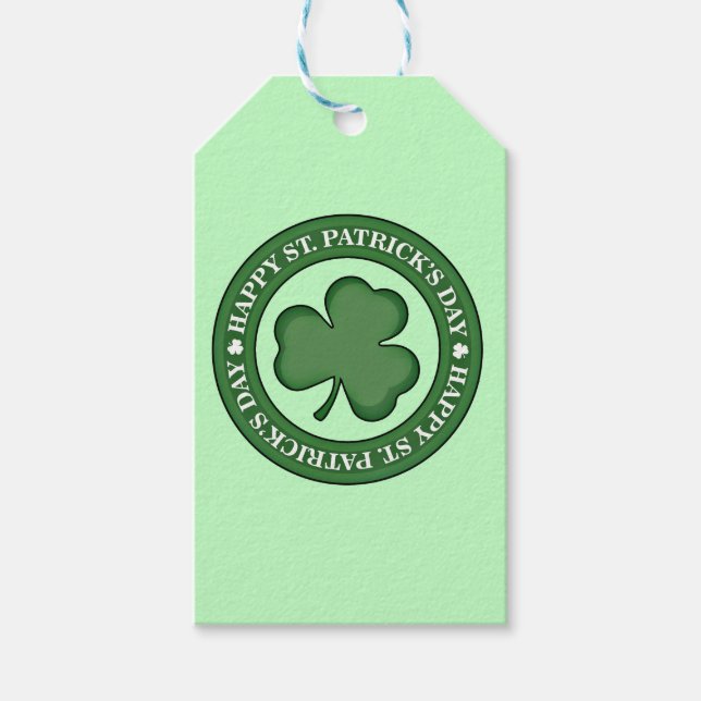 Étiquettes-cadeau Joyeuse Saint-Patricks Day (Devant)
