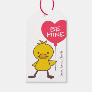 Étiquettes-cadeau Joyeuse Saint-Valentin Caneton ÊTRE À MOI Étiquett