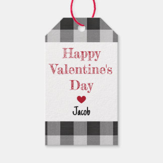 Étiquettes-cadeau Joyeuse Saint-Valentin Garçon de la classe à carre