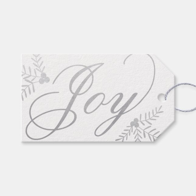 Étiquettes-cadeau Joyeuses vacances (Devant (Horizontal))