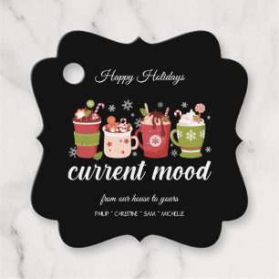 Étiquettes Cadeau Joyeuses vacances - cacao chaud