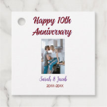 Joyeux 10e anniversaire photo mariage nom du coupl