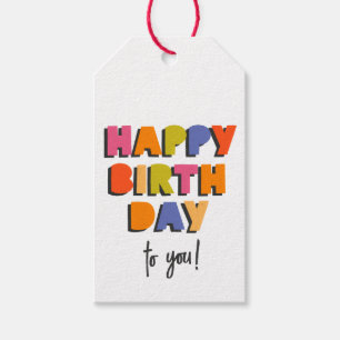 Étiquettes-cadeau Joyeux anniversaire