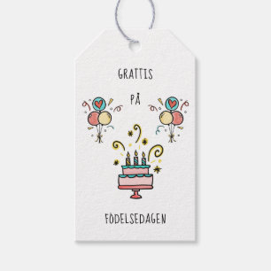 Étiquettes-cadeau Joyeux anniversaire Happy Birthday