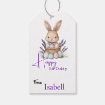 Joyeux Anniversaire sur le thème de lapin adorable