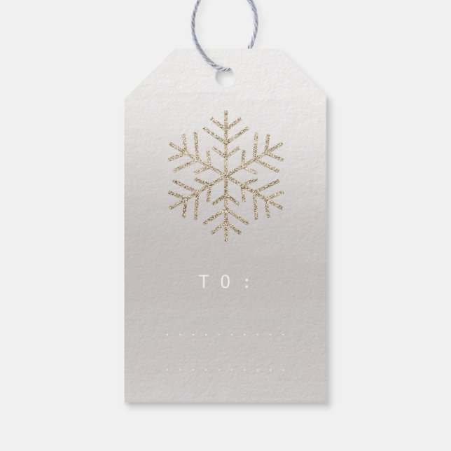 Étiquettes-cadeau Joyeux cadeau de Noël à Script Gold gris rouge (Dos)