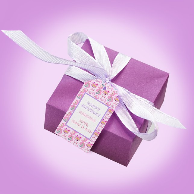 Étiquettes-cadeau Joyeux Chats D'Anniversaire Ont Une Fête (Créateur téléchargé)